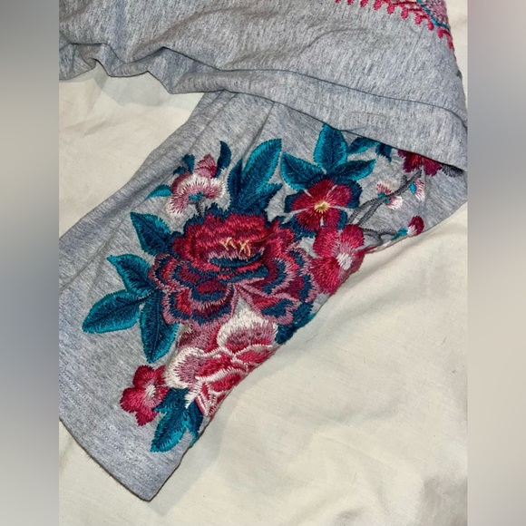 JW Los Angeles embroidered light grey leggings s/M - Picture 2 of 9